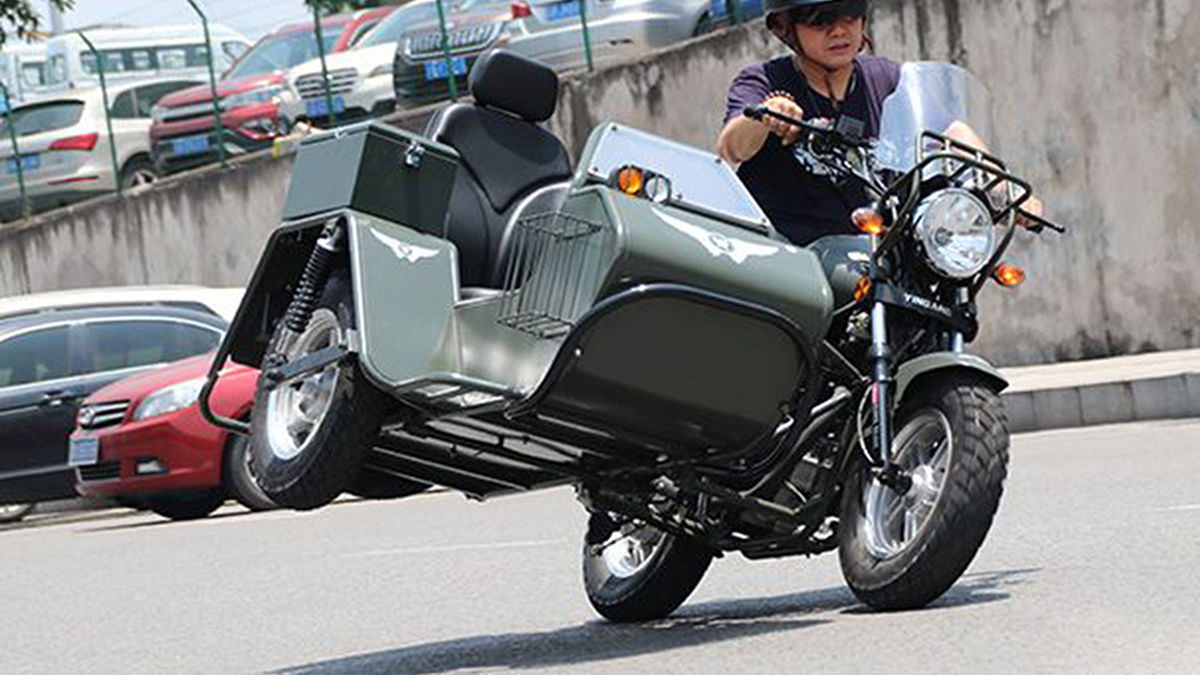 Finally, a shaft-drive, sidecar-equipped minibike